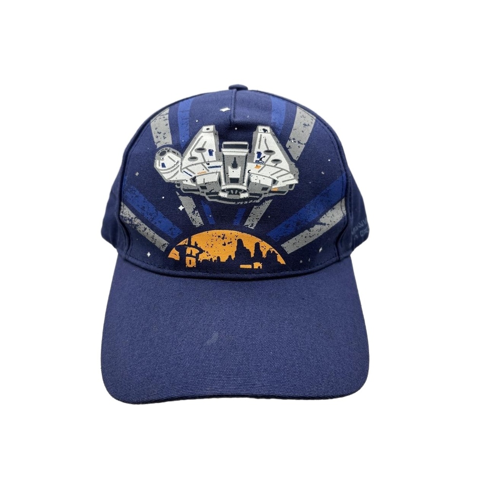 Star Wars Millennium Falcon Hat Navy Blue Cap Galaxy’s Edge Disney Parks